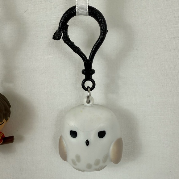 Figural 3D Bag Clips Harry Potter & Hedwig WBEL Set of 2 - Picture 3 of 8